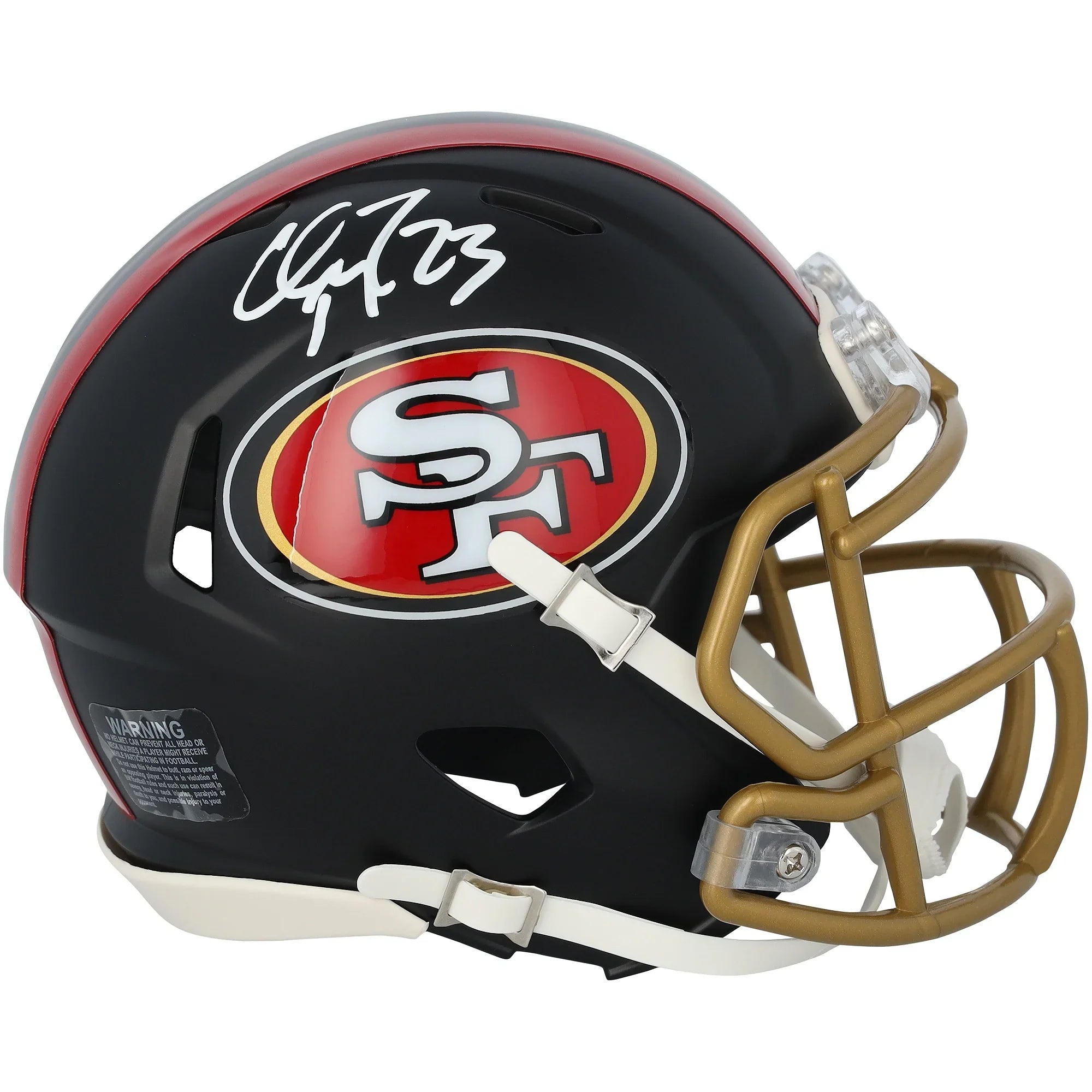 Christian McCaffrey Signed 49ers Riddell Mini Helmet | Authenticated