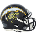 Ladd McConkey Signed Chargers 2025 Alternate Speed Mini Helmet | Authenticated