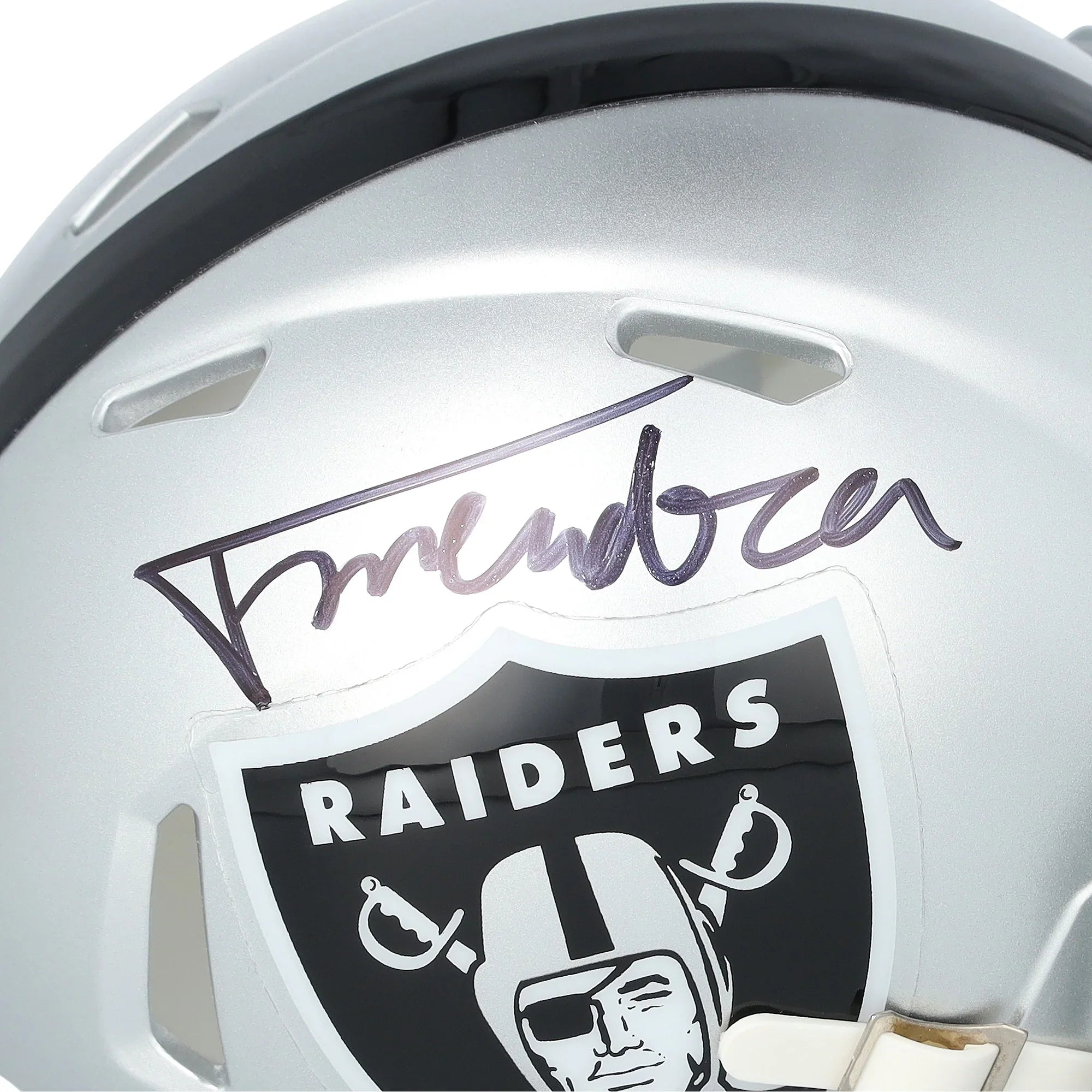Fernando Mendoza Signed Raiders Riddell Speed Mini Helmet | Authenticated