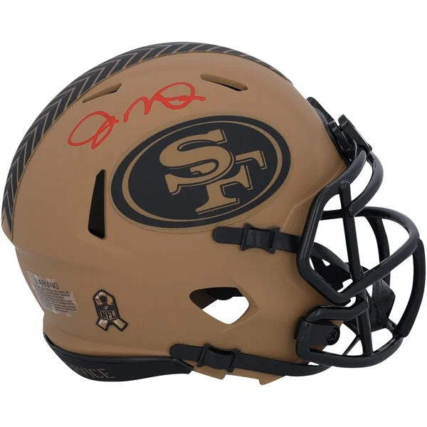 Joe Montana Signed San Francisco 49ers Mini Helmet | 2023 Salute to Service