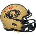 Joe Montana Signed 49ers Riddell Rave Speed Mini Helmet | Authenticated