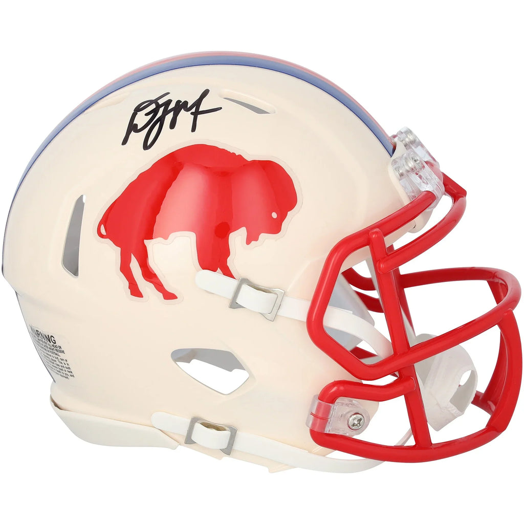 D.J. Moore Signed Buffalo Bills Riddell Retro Speed Mini Helmet | Authenticated