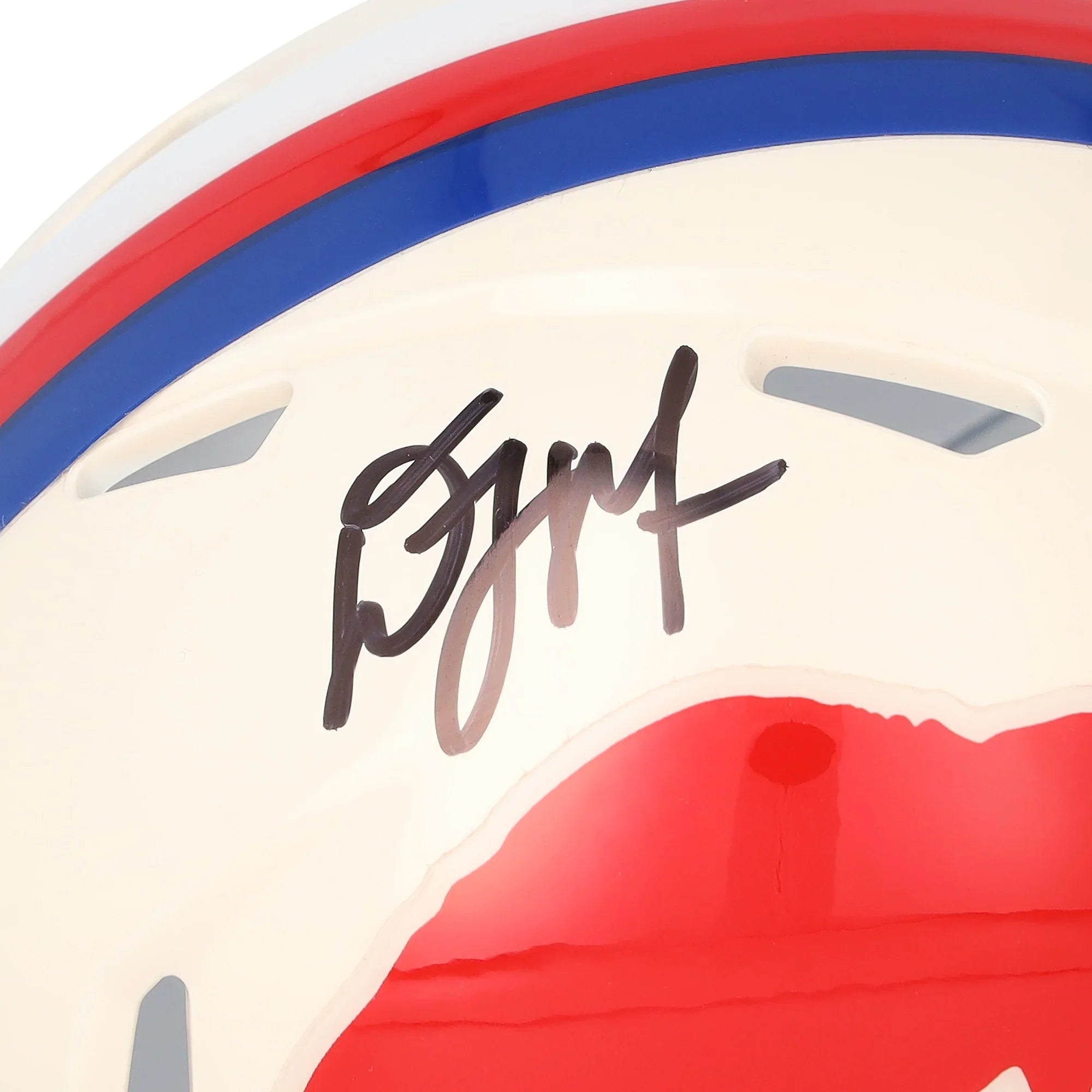 D.J. Moore Signed Buffalo Bills Riddell Retro Speed Mini Helmet | Authenticated