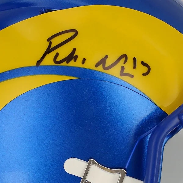 Puka Nacua Signed Riddell Speed Mini Helmet | Los Angeles Rams