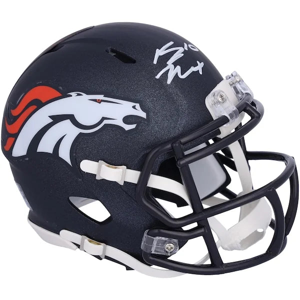 Bo Nix Signed Denver Broncos Speed Mini Helmet | Authenticated