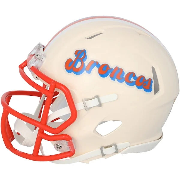 Bo Nix Signed Denver Broncos Riddell Retro Speed Mini Helmet | Authenticated