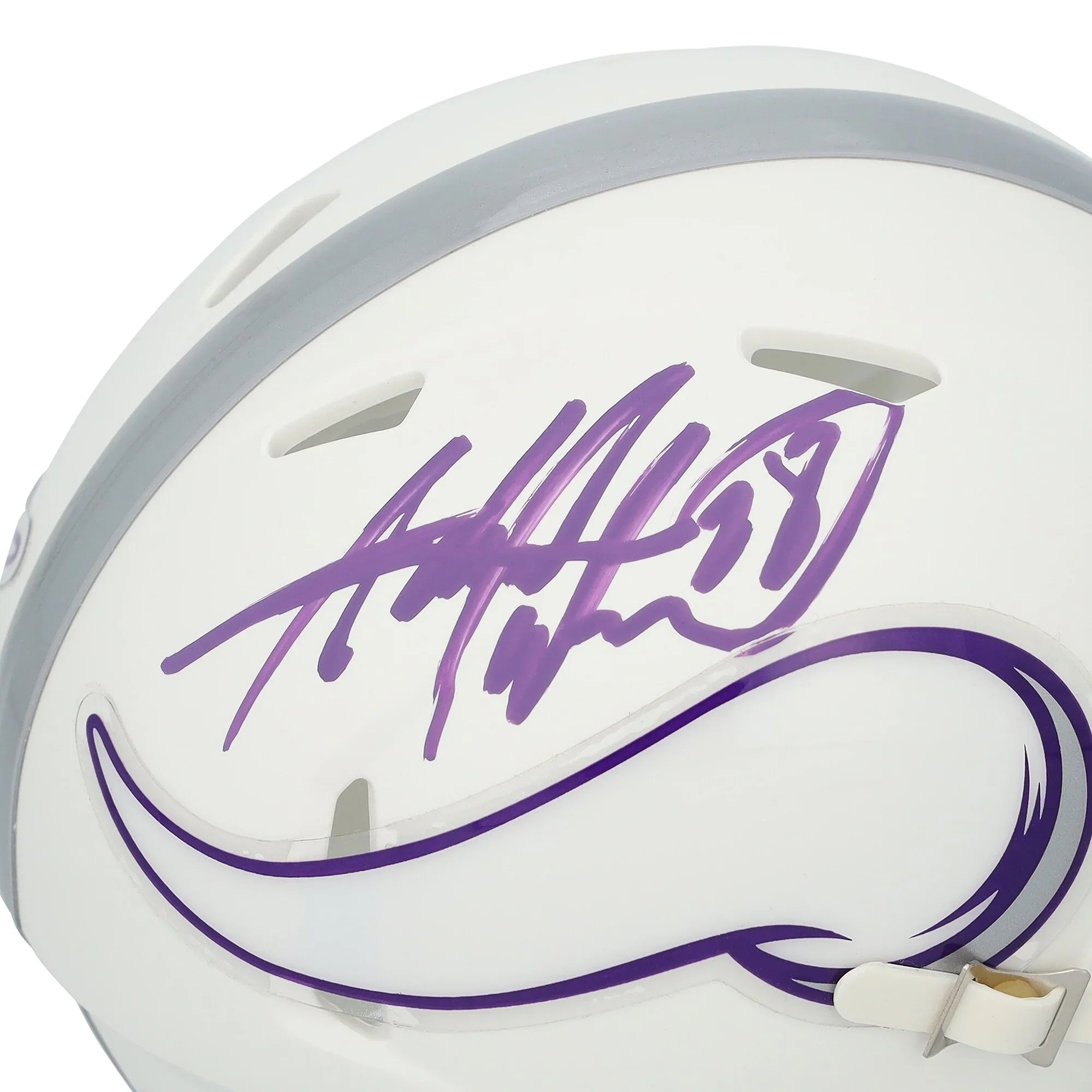Adrian Peterson Signed Minnesota Vikings Riddell 2024 Mini Helmet | Authenticated