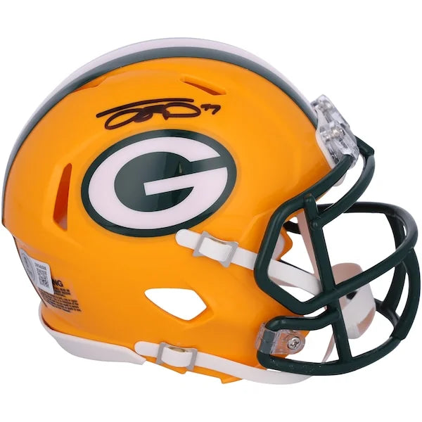 Jayden Reed Signed Green Bay Packers Speed Mini Helmet | Authenticated