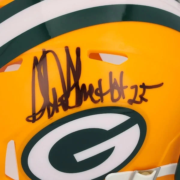 Sterling Sharpe Signed Packers Riddell Mini Helmet | HOF 25 Inscription