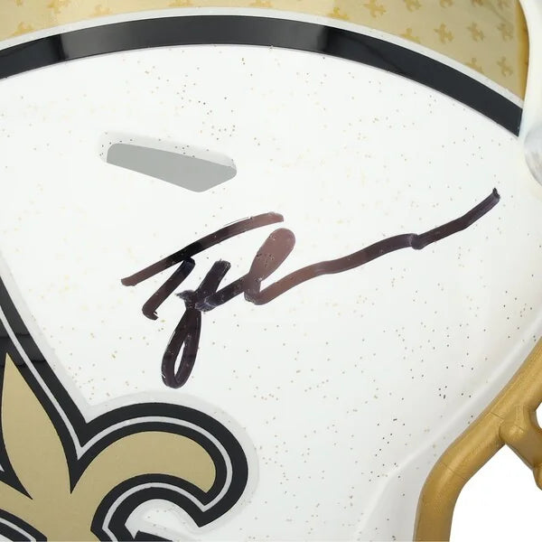 Tyler Shough Signed New Orleans Saints Riddell Mini Helmet | 2025 Alternate