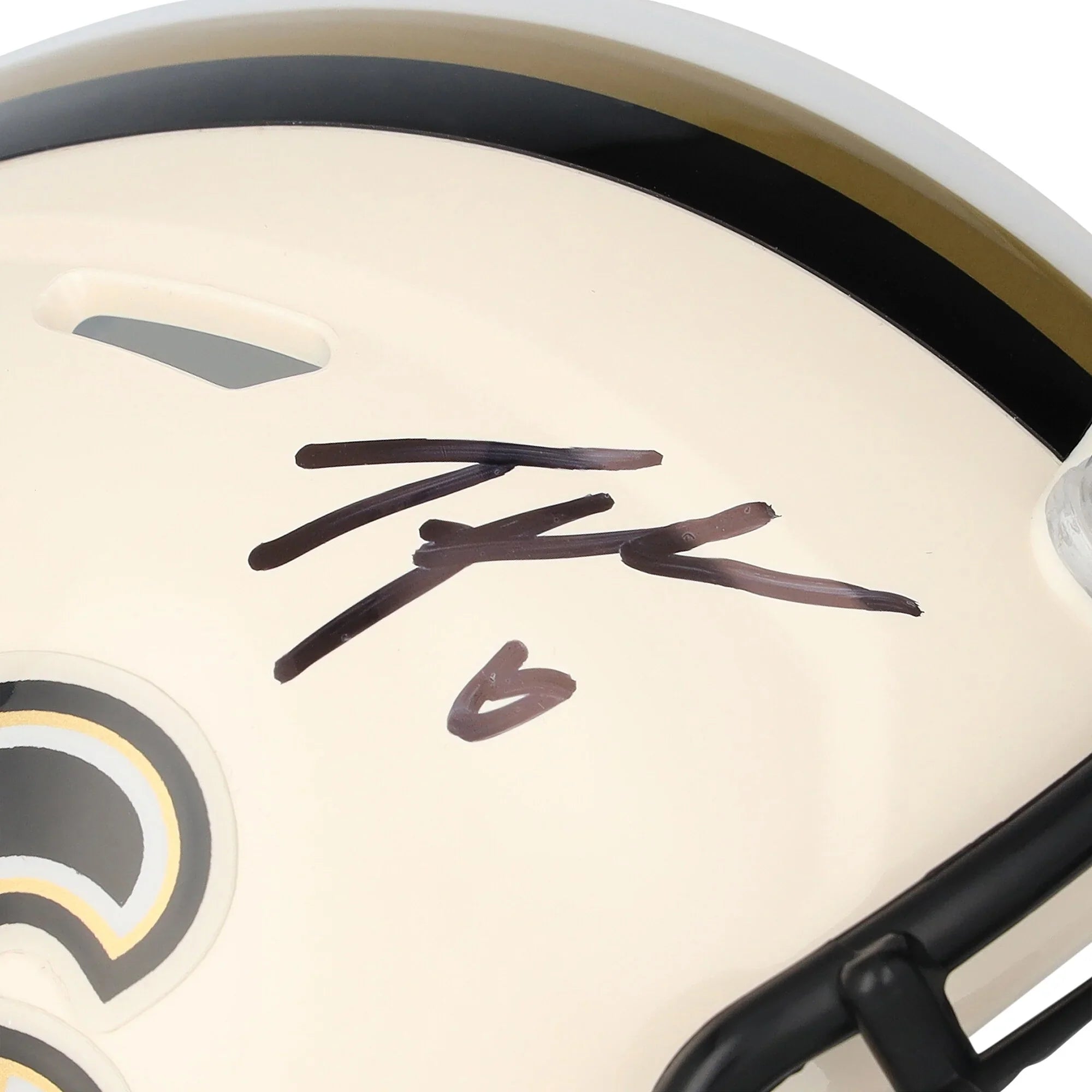 Tyler Shough Signed New Orleans Saints Riddell Retro Mini Helmet | Authenticated