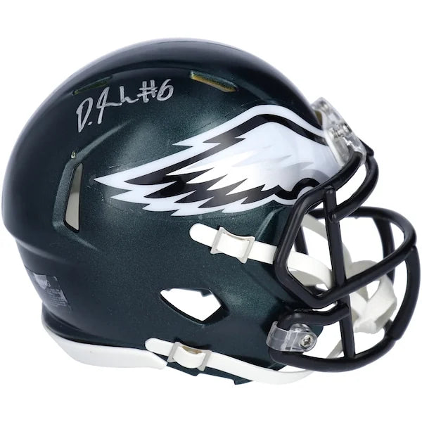 DeVonta Smith Signed Riddell Speed Mini Helmet | Philadelphia Eagles