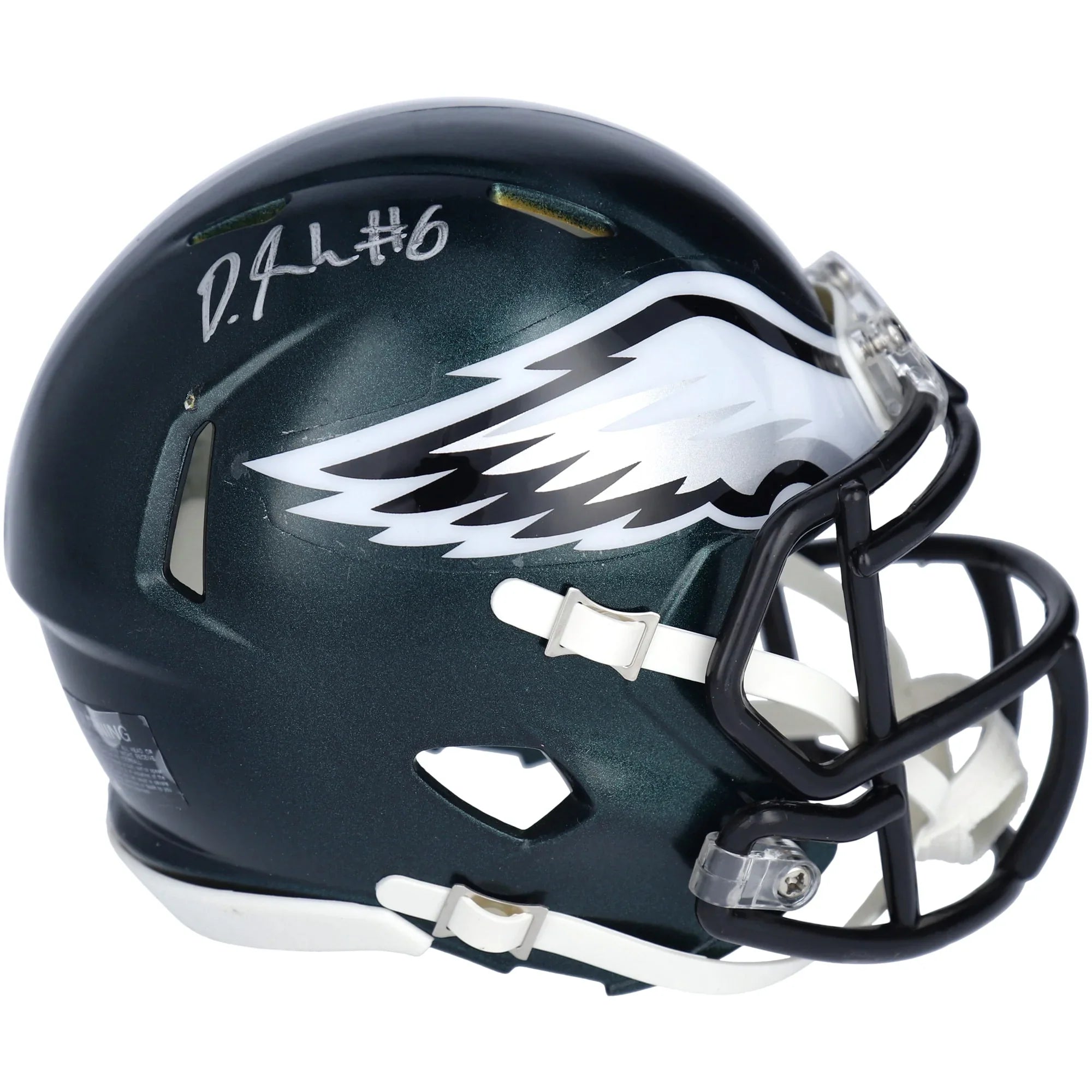DeVonta Smith Signed Riddell Speed Mini Helmet | Philadelphia Eagles