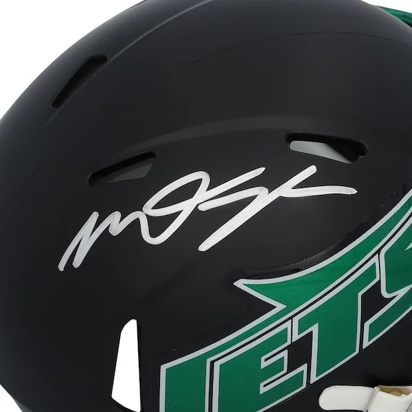 Mason Taylor Signed Jets Black Alternate Speed Mini Helmet | Authenticated