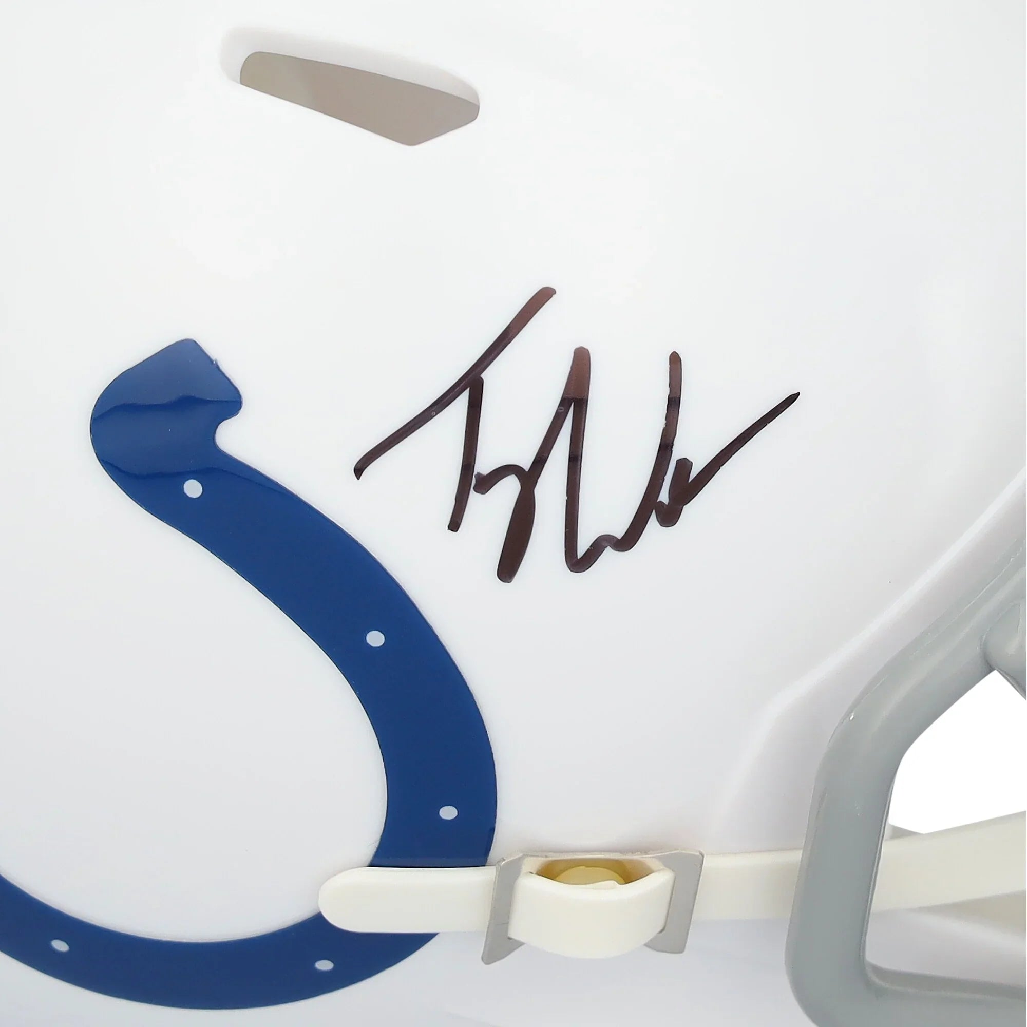 Tyler Warren Signed Colts Riddell Speed Mini Helmet | Authenticated