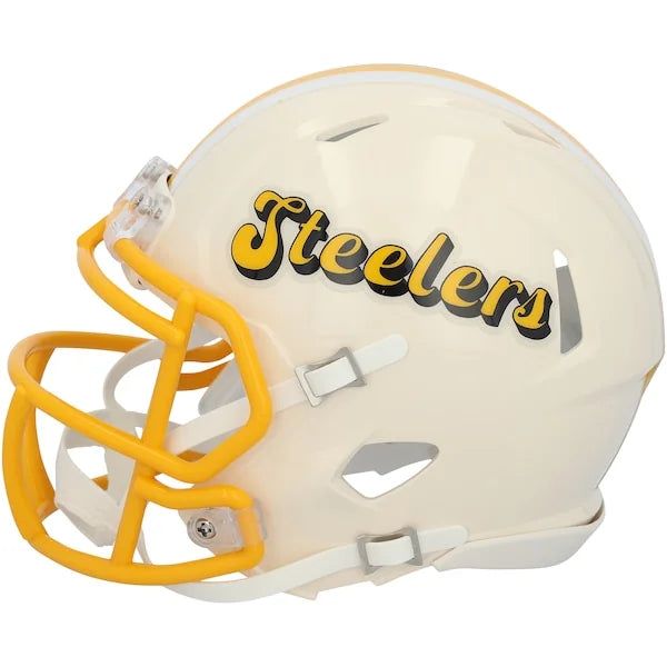T.J. Watt Signed Riddell Retro Speed Mini Helmet | Pittsburgh Steelers