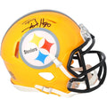 T.J. Watt Signed Riddell Gold Throwback Speed Mini Helmet | Pittsburgh Steelers
