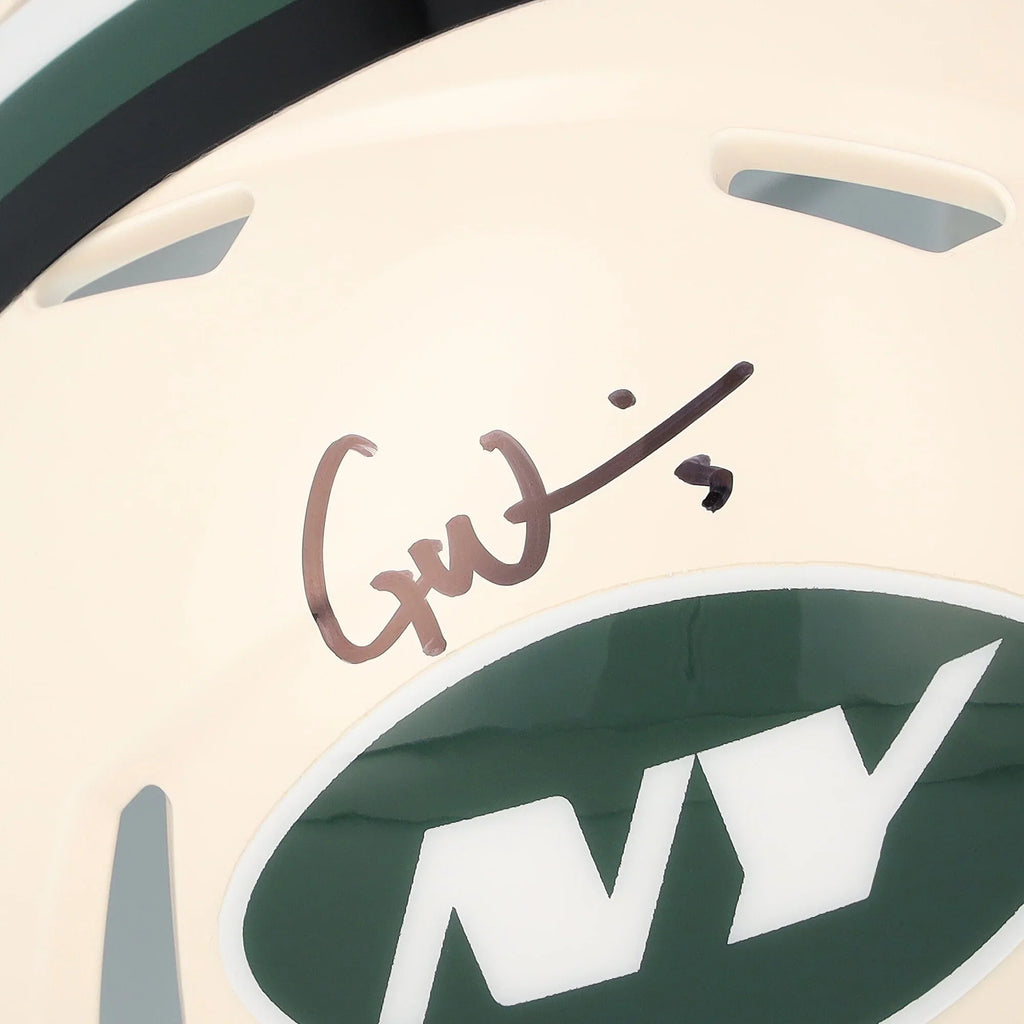 Garrett Wilson Signed Jets Riddell Retro Speed Mini Helmet | Authenticated