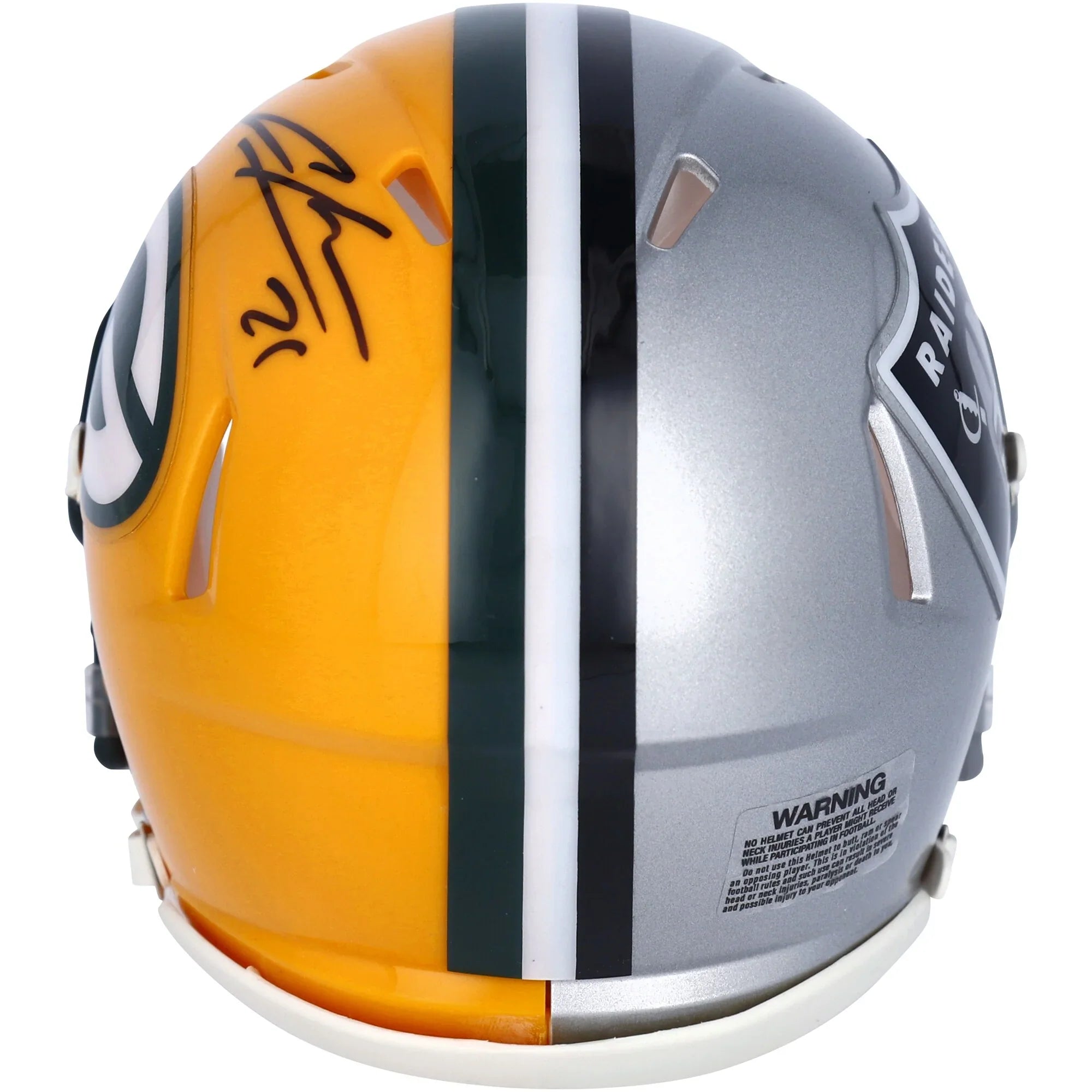 Charles Woodson Signed Half & Half Riddell Mini Helmet | Raiders & Packers