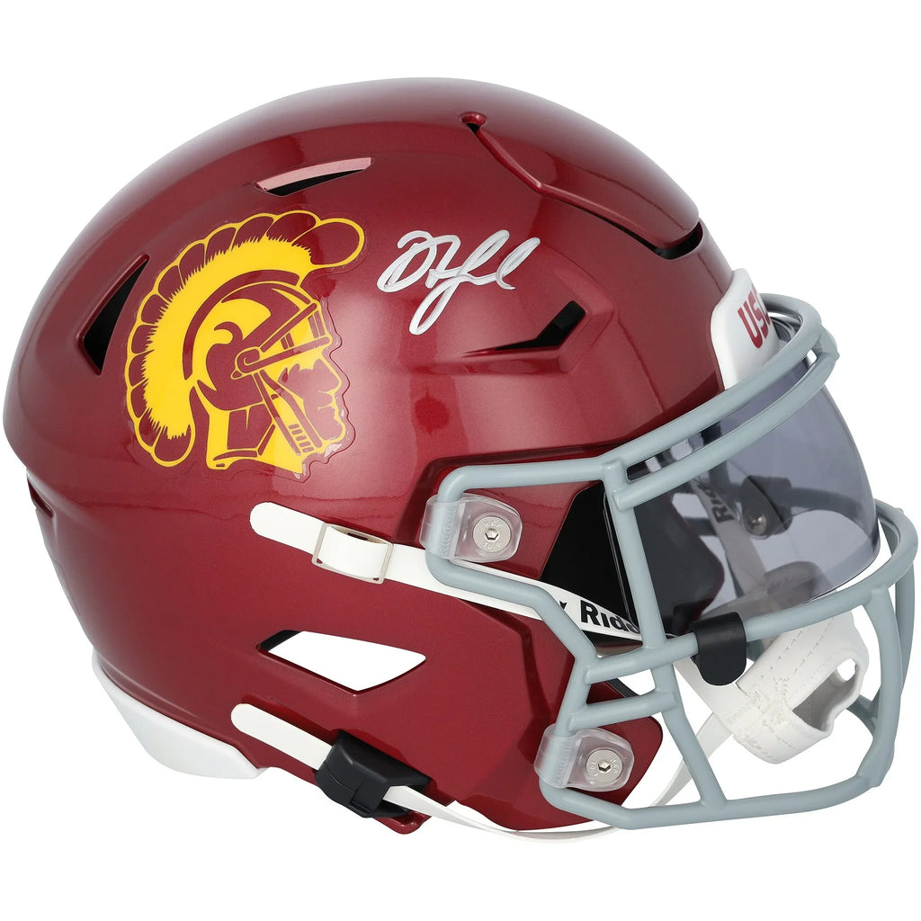 Drake London Signed USC Trojans Riddell Speed Flex Midi Helmet | Authenticated