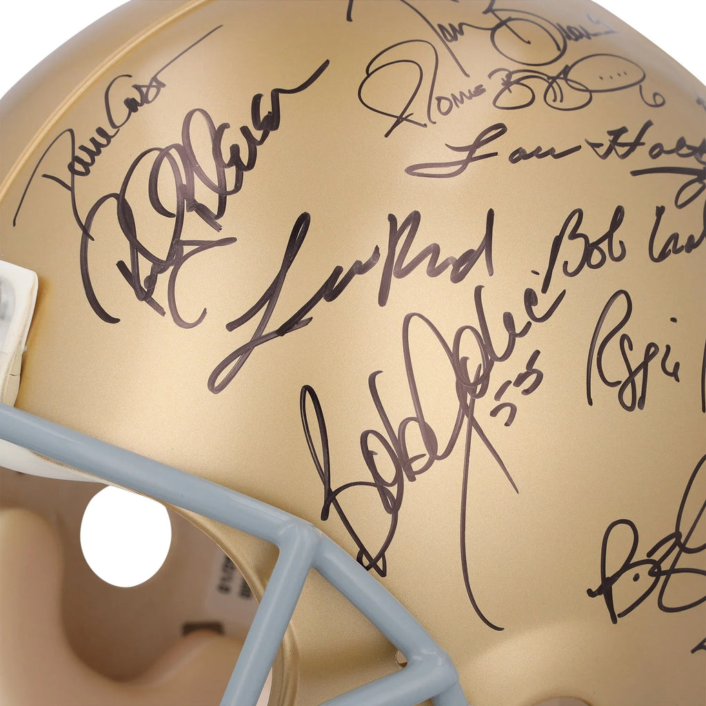 Notre Dame Fighting Irish Signed Riddell Helmet | 32 Signatures