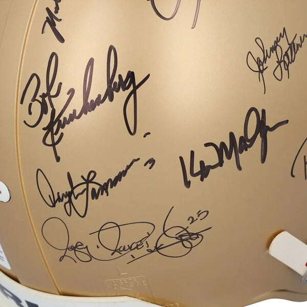 Notre Dame Fighting Irish Signed Riddell Helmet | 32 Signatures