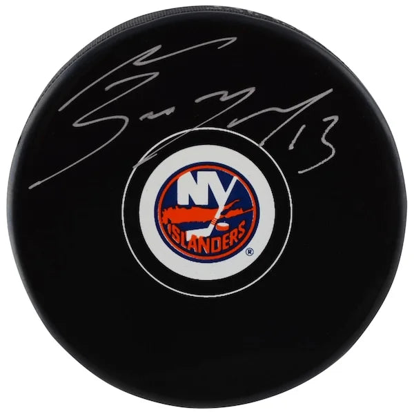 Mathew Barzal New York Islanders Fanatics Authentic Autographed Hockey Puck - F2