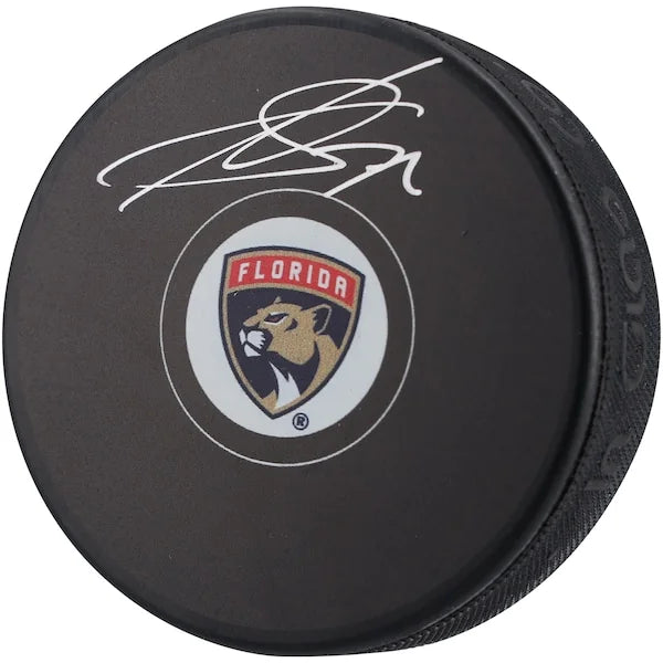 Sergei Bobrovsky Florida Panthers Autographed Hockey Puck - S