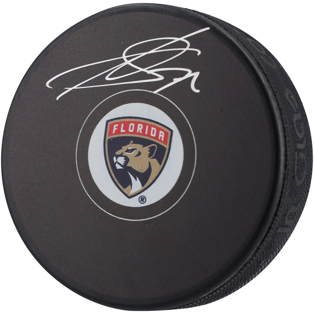 Sergei Bobrovsky Florida Panthers Autographed Hockey Puck - S