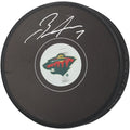 Brock Faber Signed Minnesota Wild Hockey Puck | Authenticated