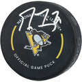 Marc-Andre Fleury Pittsburgh Penguins Autographed Fanatics Authentic Official Game Puck - F