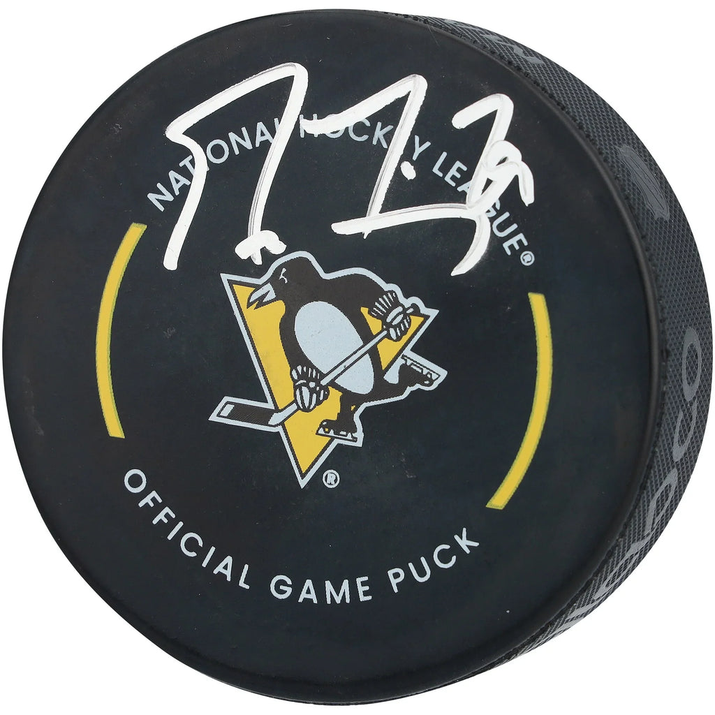Marc-Andre Fleury Pittsburgh Penguins Autographed Fanatics Authentic Official Game Puck - F