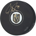 Carter Hart Vegas Golden Knights Autographed Hockey Puck - S