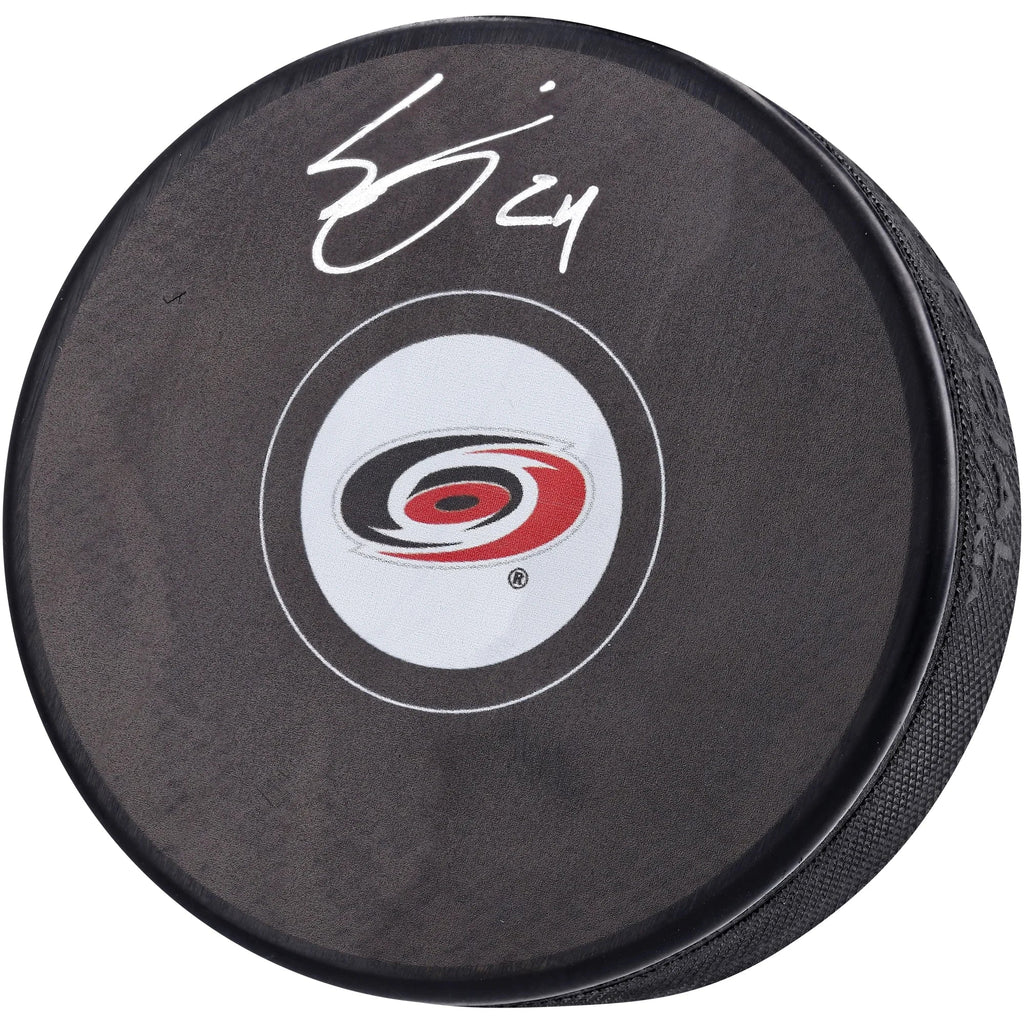 Seth Jarvis Signed Hockey Puck | Carolina Hurricanes