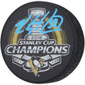 Kris Letang Signed 2016 Stanley Cup Champs Hockey Puck | Penguins