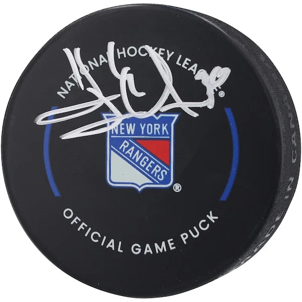 Henrik Lundqvist Signed Official Game Puck | New York Rangers