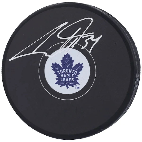 Auston Matthews Toronto Maple Leafs Autographed Hockey Puck - S