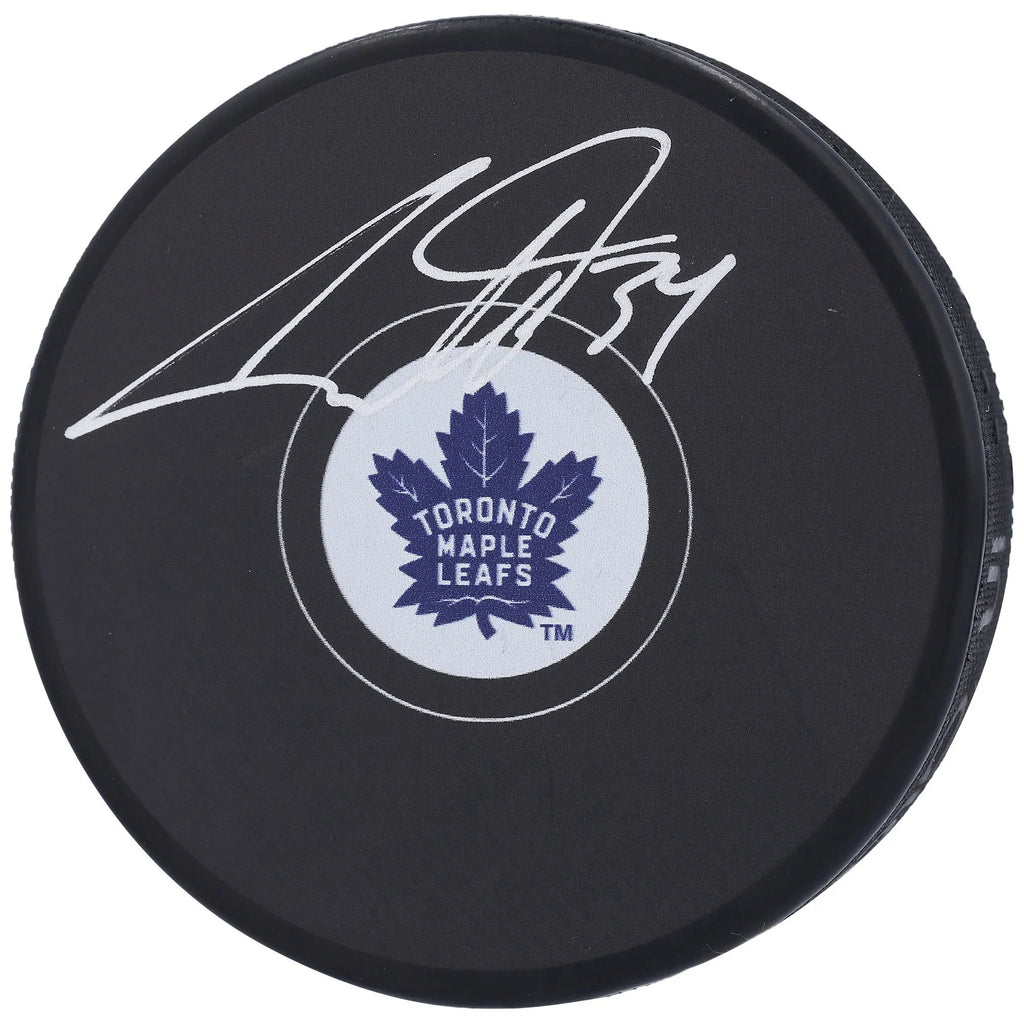 Auston Matthews Toronto Maple Leafs Autographed Hockey Puck - S