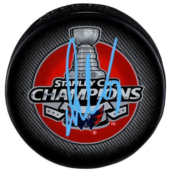 Alex Ovechkin Signed 2018 Stanley Cup Champions Puck | Washington Capitals