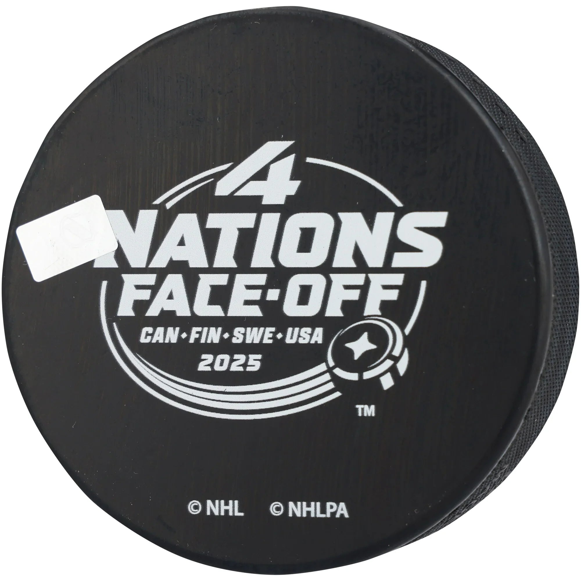 Elias Pettersson Signed Team Sweden 4 Nations Face-Off Hockey Puck | Authenticated