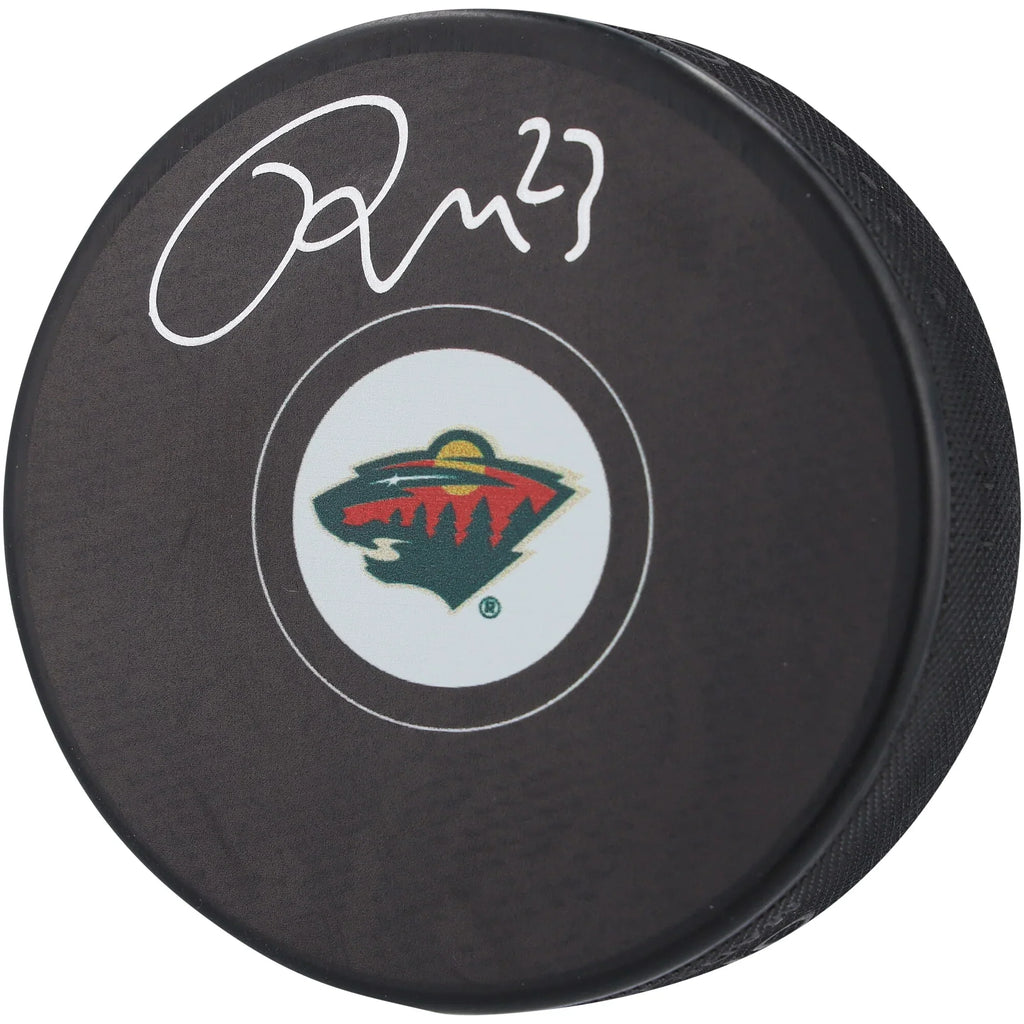 Marco Rossi Minnesota Wild Fanatics Authentic Autographed Hockey Puck - F2