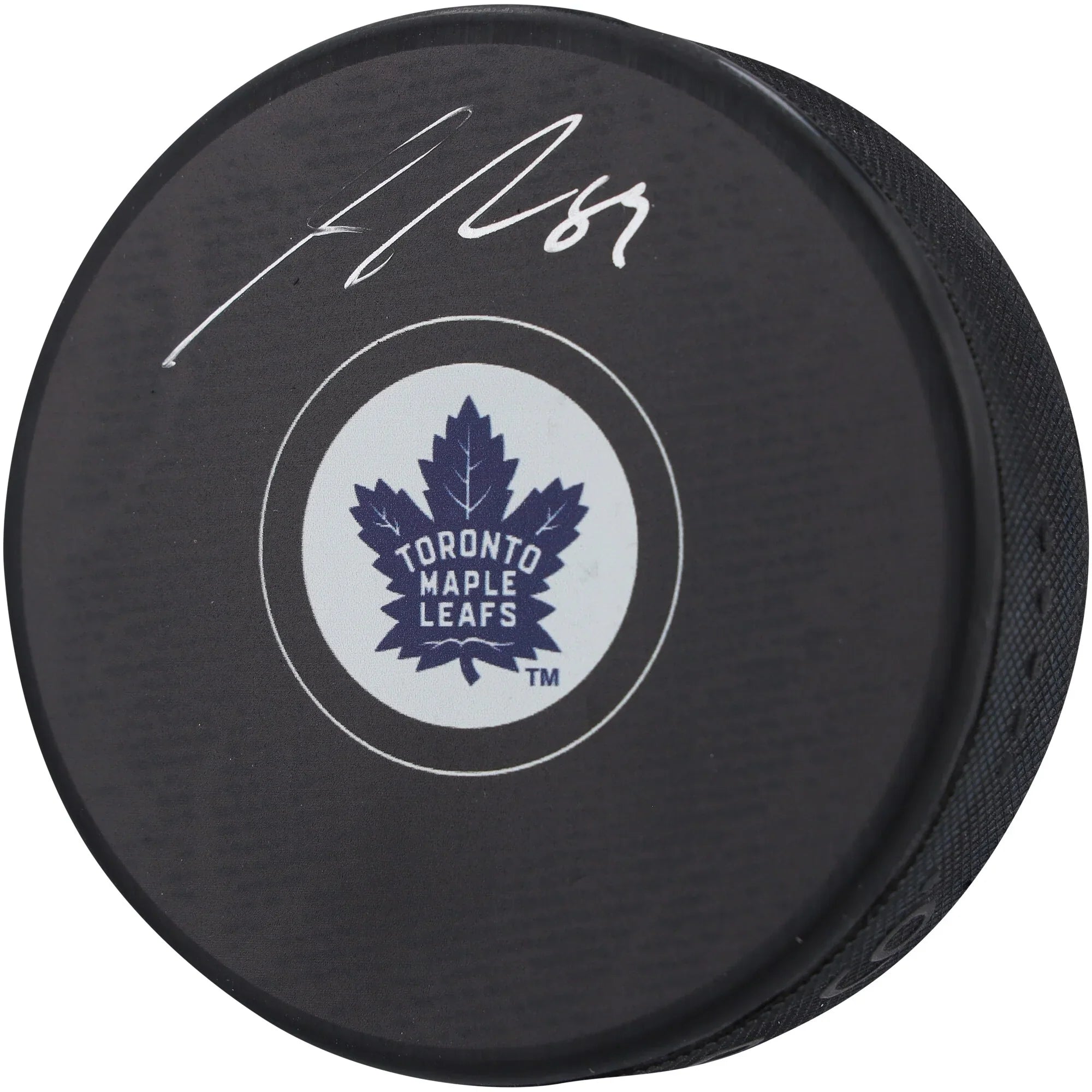 Nick Robertson Toronto Maple Leafs Autographed Hockey Puck - S
