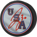 Jake Oettinger Signed Team USA 2026 Olympics Hockey Puck | Authenticated