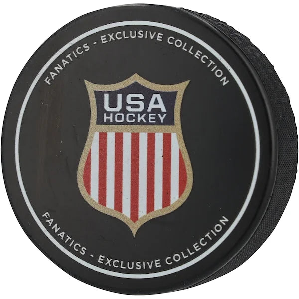 Jake Oettinger Signed Team USA 2026 Olympics Hockey Puck | Authenticated
