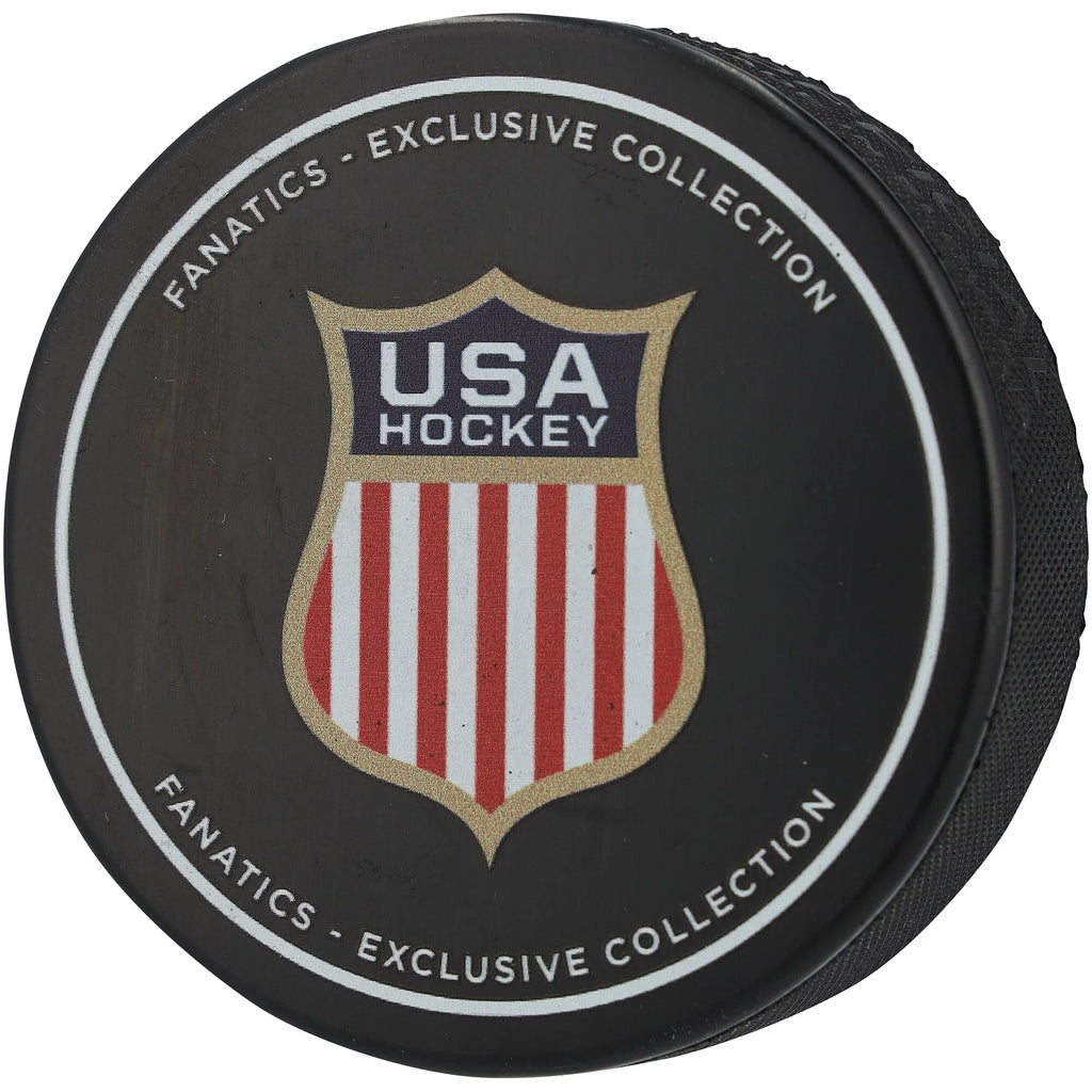 Jake Oettinger Signed Team USA 2026 Olympics Hockey Puck | Authenticated
