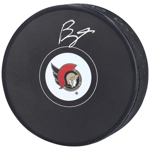 Brady Tkachuk Ottawa Senators Fanatics Authentic Autographed Hockey Puck - F2