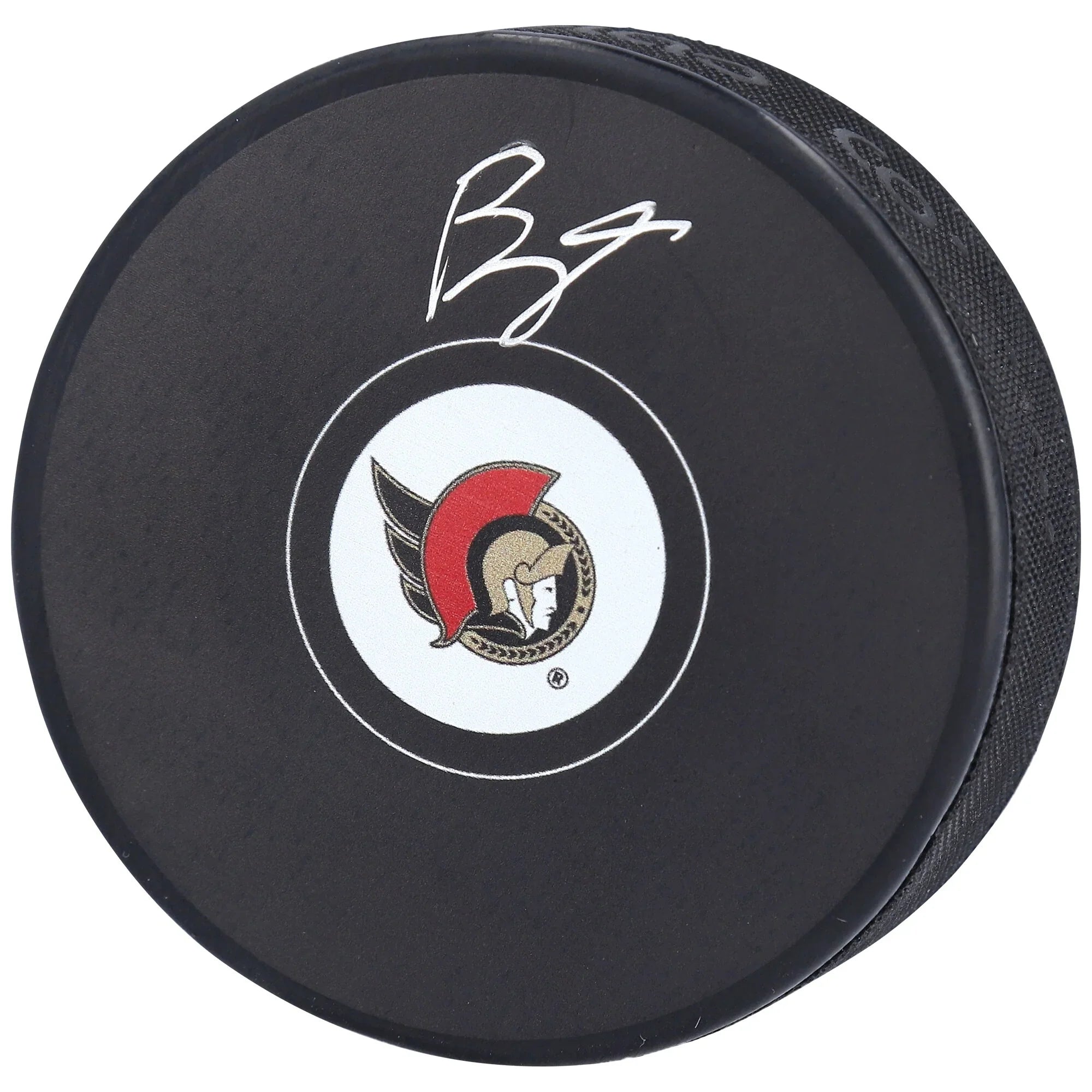 Brady Tkachuk Ottawa Senators Fanatics Authentic Autographed Hockey Puck - F2