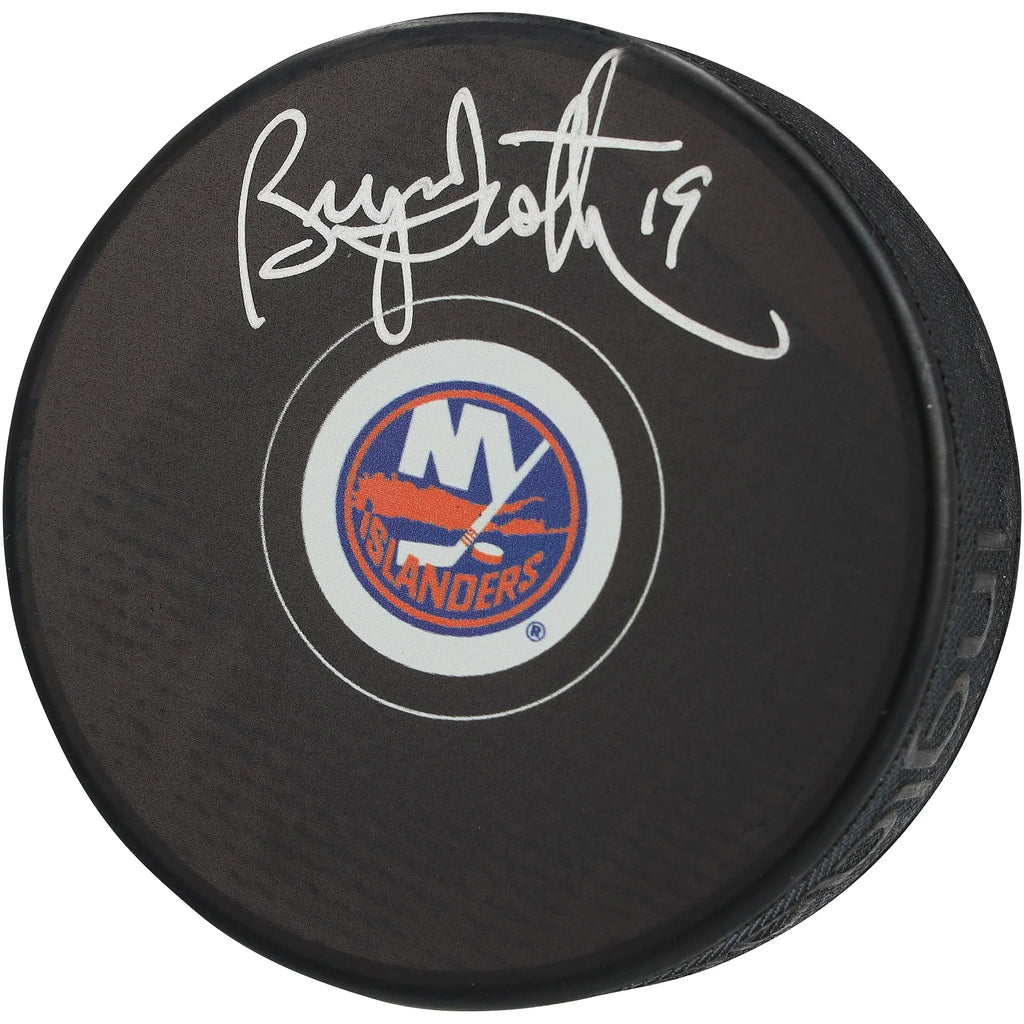 Bryan Trottier Signed New York Islanders Hockey Puck | Authenticated