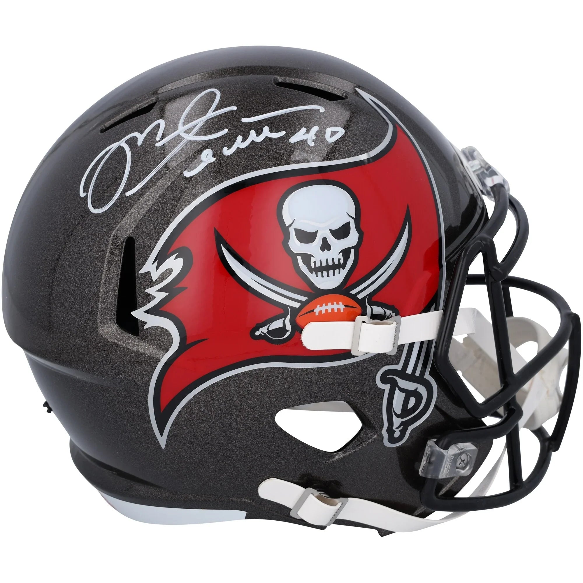 Mike Alstott Signed Buccaneers Speed Replica Helmet | Authenticated