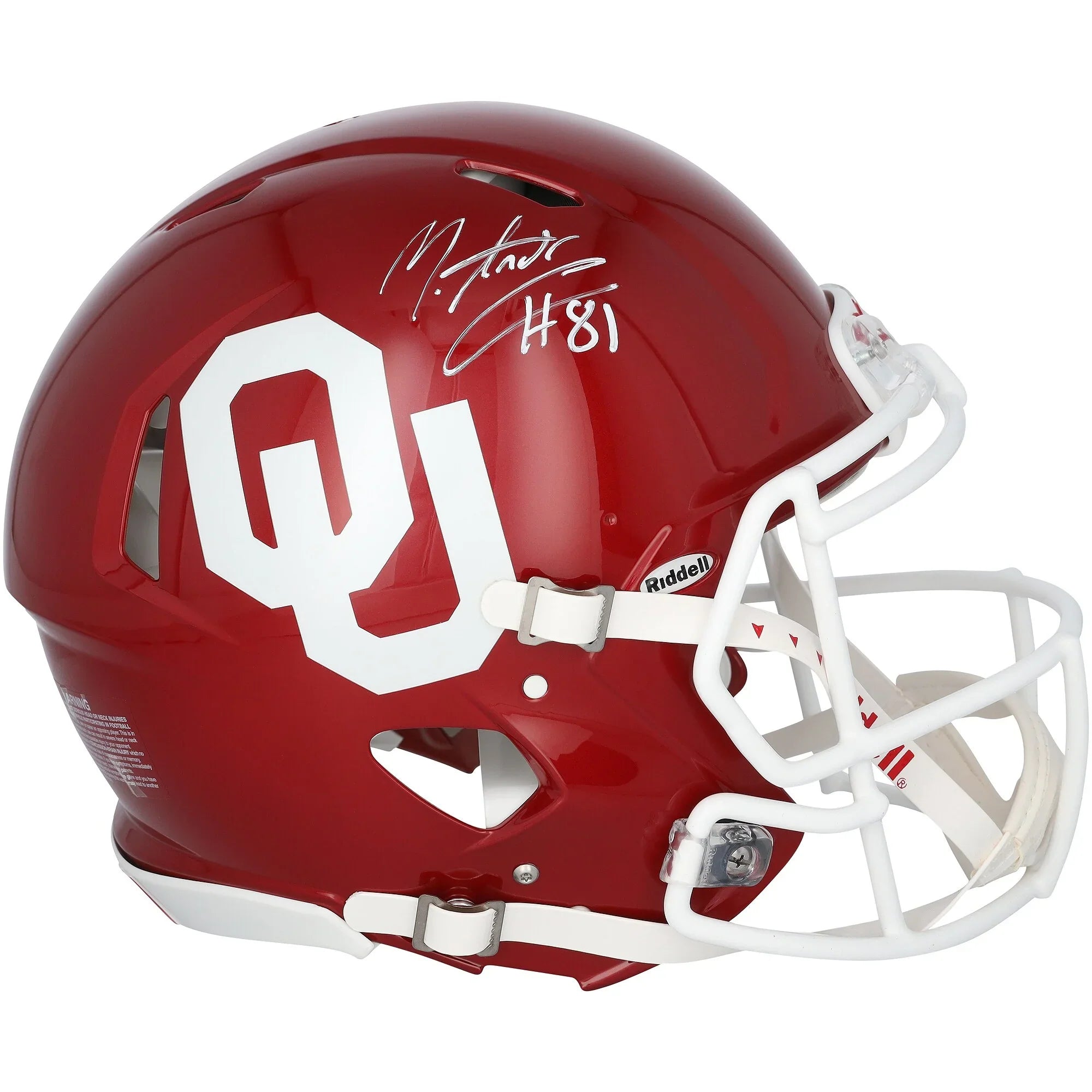 Mark Andrews Signed Oklahoma Sooners Riddell Speed Helmet | Authenticated
